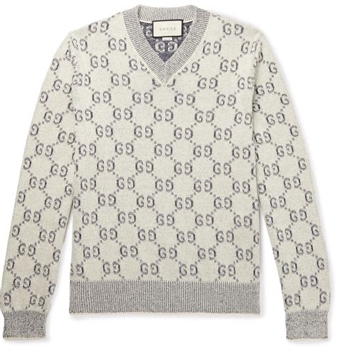 gucci sweater gray|black and white gucci sweater.